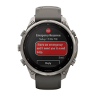 Спортивные часы Garmin fenix 9 Pro, 47 мм, Solar, титан, сапфир, силиконовый ремешок цвета «серая галька»/серебристо-серый (с inReach) - фото 11