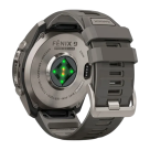 Спортивные часы Garmin fenix 9 Pro, 51 мм, Solar, титан, сапфир, силиконовый ремешок цвета «серая галька»/серебристо-серый (с inReach) - фото 7