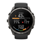 Спортивные часы Garmin fenix 9 Pro, 51 мм, AMOLED, титан с DLC, сапфир, силиконовый ремешок цвета чёрный/«серая галька» (с inReach) - фото 11