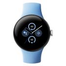Умные часы Google Pixel Watch 2, Wi-Fi, «полированный серебристый» корпус, ремешок голубого цвета (версия Global) - фото 2