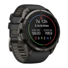 Спортивные часы Garmin fenix 9 Pro, 51 мм, AMOLED, титан с DLC, сапфир, силиконовый ремешок цвета чёрный/«серая галька» (с inReach) - фото 4