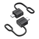 Переходник с силиконовой петлёй Ugreen USB-C — USB-A (USB 3.2 Gen 2) (2 шт.) (LS503)