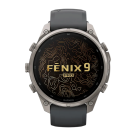 Спортивные часы Garmin fenix 9 Pro, 47 мм, AMOLED, титан, сапфир, силиконовый ремешок цвета «графитовый/чёрный» (с inReach)