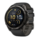 Спортивные часы Garmin fenix 9 Pro, 51 мм, AMOLED, титан с DLC, сапфир, силиконовый ремешок цвета чёрный/«серая галька» (с inReach) - фото 2