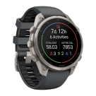 Спортивные часы Garmin fenix 9 Pro, 47 мм, AMOLED, титан, сапфир, силиконовый ремешок цвета «графитовый/чёрный» (с inReach) - фото 2