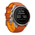 Спортивные часы Garmin fenix 9 Pro, 47 мм, AMOLED, титан, сапфир, силиконовый ремешок цвета «осенний оранжевый»/«оранжевая искра» (с inReach) - фото 4