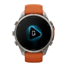 Спортивные часы Garmin fenix 9 Pro, 47 мм, AMOLED, титан, сапфир, силиконовый ремешок цвета «осенний оранжевый»/«оранжевая искра» (с inReach) - фото 8