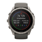 Спортивные часы Garmin fenix 9 Pro, 51 мм, Solar, титан, сапфир, силиконовый ремешок цвета «серая галька»/серебристо-серый (с inReach) - фото 11