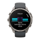 Спортивные часы Garmin fenix 9 Pro, 47 мм, AMOLED, титан, сапфир, силиконовый ремешок цвета «графитовый/чёрный» (с inReach) - фото 3