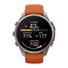 Спортивные часы Garmin fenix 9 Pro, 47 мм, AMOLED, титан, сапфир, силиконовый ремешок цвета «осенний оранжевый»/«оранжевая искра» (с inReach) - фото 3