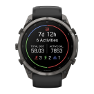 Спортивные часы Garmin fenix 9 Pro, 51 мм, AMOLED, титан с DLC, сапфир, силиконовый ремешок цвета чёрный/«серая галька» (с inReach) - фото 12