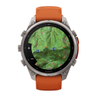 Спортивные часы Garmin fenix 9 Pro, 47 мм, AMOLED, титан, сапфир, силиконовый ремешок цвета «осенний оранжевый»/«оранжевая искра» (с inReach) - фото 9
