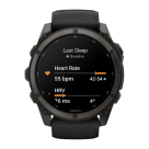 Спортивные часы Garmin fenix 9 Pro, 51 мм, AMOLED, титан с DLC, сапфир, силиконовый ремешок цвета чёрный/«серая галька» (с inReach) - фото 8