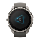 Спортивные часы Garmin fenix 9 Pro, 51 мм, Solar, титан, сапфир, силиконовый ремешок цвета «серая галька»/серебристо-серый (с inReach) - фото 10