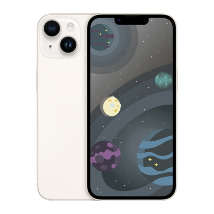 Смартфон Apple iPhone 14 128 ГБ («Сияющая звезда» | Starlight)