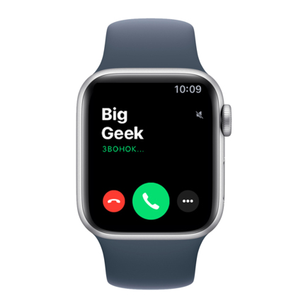 Часы Apple Watch SE, 40 мм, алюминий серебристого цвета, спортивный ремешок (2023)