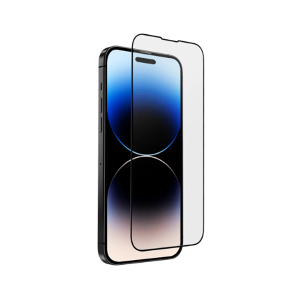Защитное стекло с сеткой на динамик и установочной рамкой Uniq Optix Vivid для iPhone 14 Pro и 15 (дизайн 2023)