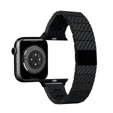 Браслет из углеродного волокна с магнитной застёжкой PITAKA для Apple Watch 38, 40 и 41 мм