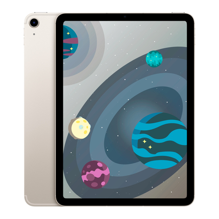 Планшет Apple iPad Air 10,9", 64 ГБ, Wi-Fi + Cellular («Сияющая звезда» | Starlight) (2022)