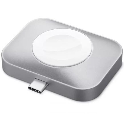 Двустороннее беспроводное зарядное устройство Satechi USB-C для Apple Watch и AirPods