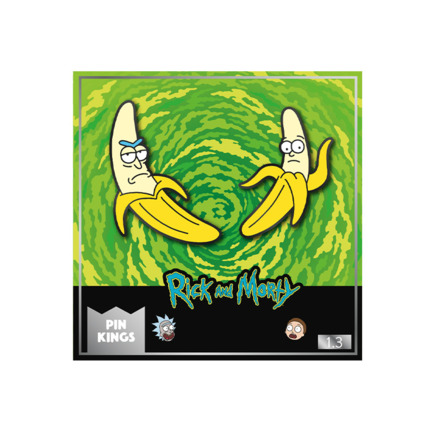 Значок (пин) — набор «Рик и Морти 1.3: Банан Рик и Банан Морти» Pin Kings (комплект — 2 шт.)