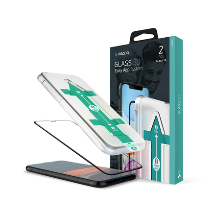 Защитное стекло Deppa для iPhone 11 Pro Max (комплект — 2 шт.)