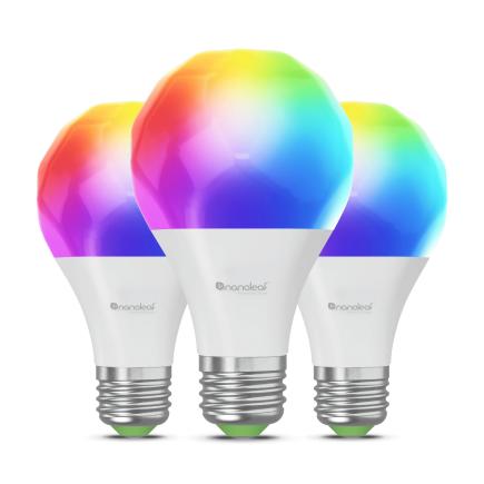 Умная цветная лампочка Nanoleaf Matter Smart Bulb A60 (E27) (комплект — 3 шт.)