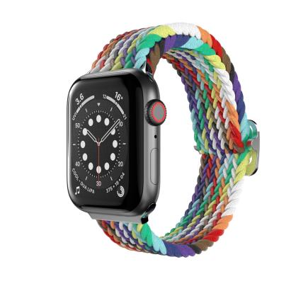 Нейлоновый плетёный браслет с цельной пряжкой SwitchEasy Candy для Apple Watch 42, 44, 45 мм, Ultra и Ultra 2