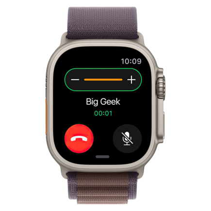 Часы Apple Watch Ultra 2, 49 мм, титан, ремешок Alpine цвета индиго