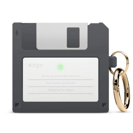 Силиконовый чехол с карабином elago Floppy Disk Case для AirPods 3-го поколения