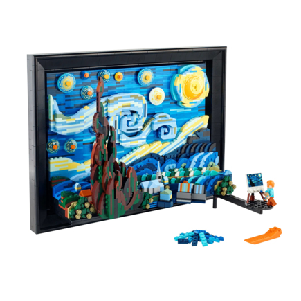 Конструктор — Винсент Ван Гог: Звёздная ночь LEGO Ideas (#21333)