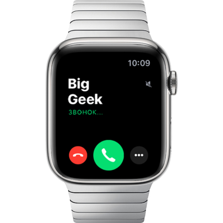 Часы Apple Watch Series 9, 45 мм, сталь серебристого цвета, блочный браслет