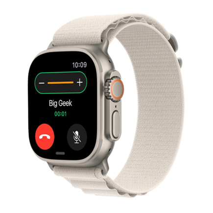 Браслет Apple Alpine цвета «сияющая звезда» для Apple Watch 44, 45 мм, Ultra и Ultra 2 (дизайн 2022)