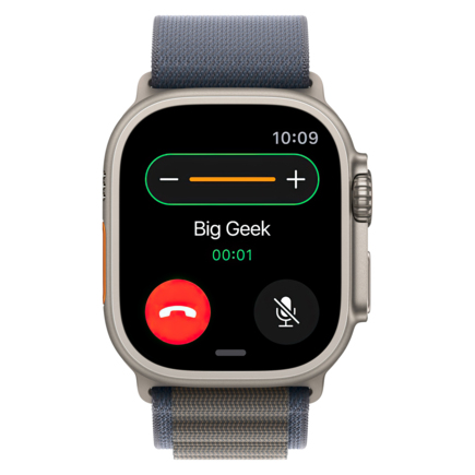 Часы Apple Watch Ultra 2, 49 мм, титан, ремешок Alpine синего цвета