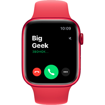 Часы Apple Watch Series 9, 45 мм, алюминий цвета (PRODUCT)RED, спортивный ремешок