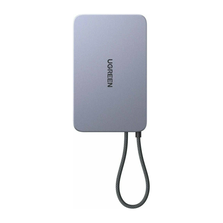 Внешний аккумулятор MagSafe со встроенным кабелем Ugreen MagFlow Air (Qi2) (10000 мА·ч) (PB570)