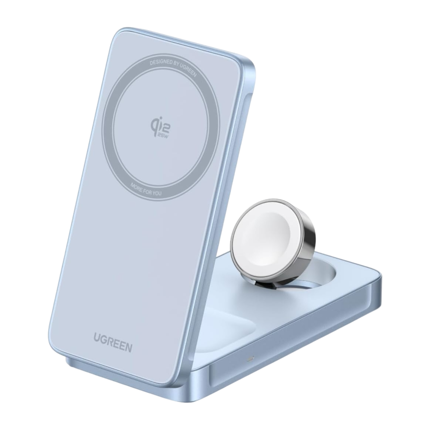 Складная зарядная станция MagSafe Ugreen MagFlow для iPhone, Apple Watch и AirPods (Qi2.2) (W757)