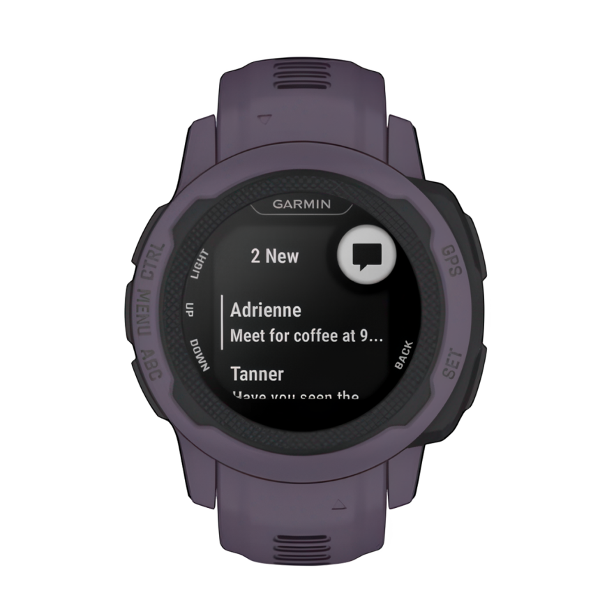 Спортивные часы Garmin Instinct 2S Standard Edition, 40 мм, силиконовый ремешок цвета «тёмная орхидея»