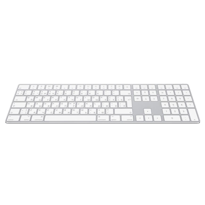 Беспроводная клавиатура Apple Magic Keyboard с цифровой панелью (Lightning) (Серебристый | Silver)