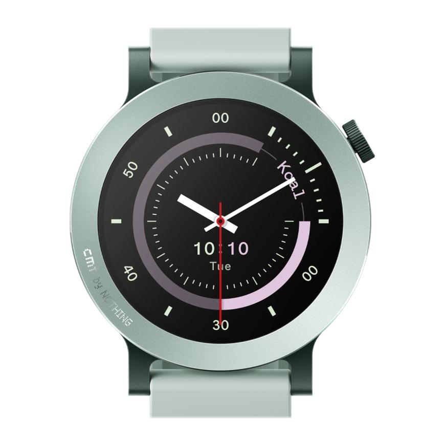 Умные часы CMF Watch 3 Pro by Nothing, плоский безель, светло-зелёный силиконовый ремешок