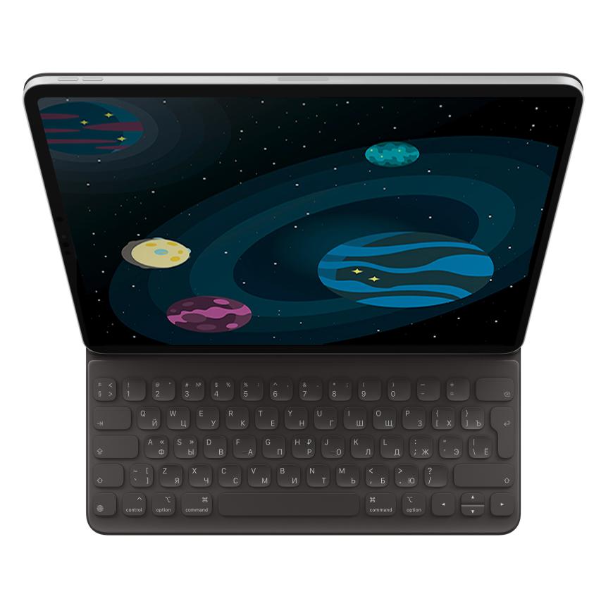 Клавиатура Apple Smart Keyboard Folio для iPad Air 13" (M2, M3 | 2024–2025) и Pro 12,9" (2018–2022) (Чёрный | Black)