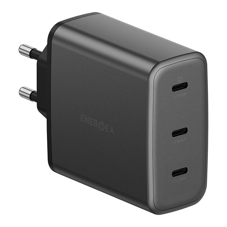 Сетевое зарядное устройство Energea AmpCharge GaN100 мощностью 100 Вт (3 USB-C) (GaN)