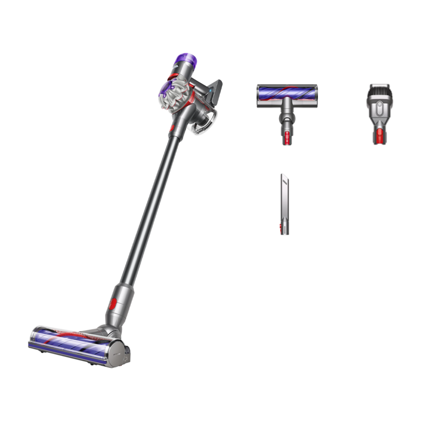 Беспроводной вертикальный пылесос Dyson V8 Advanced (SV25) (Серебристый/«Никель» | Silver/Nickel) (2021)