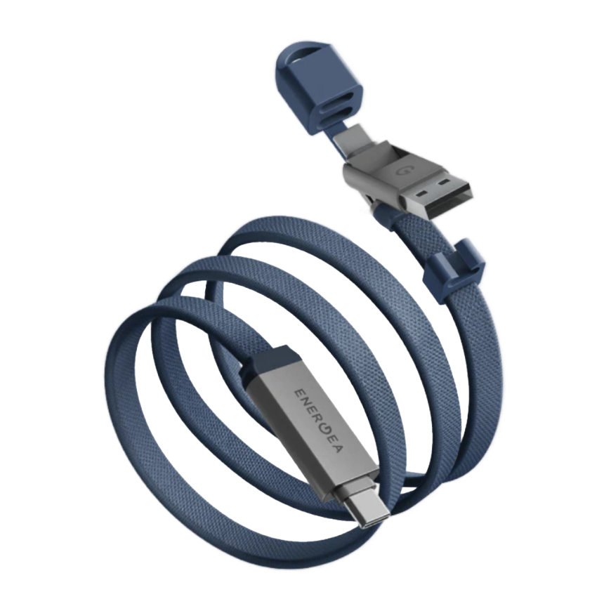 Кабель с оплёткой Energea Sheath Travel USB-A, USB-C — USB-C (USB 2.0) (1,2 м)