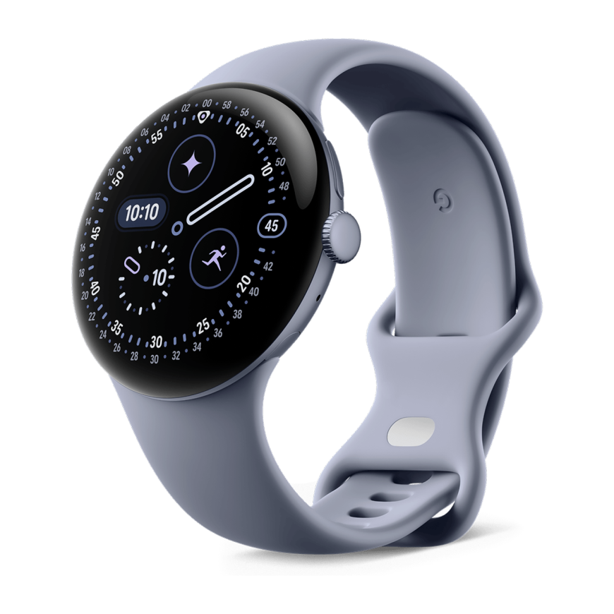 Умные часы Google Pixel Watch 4, 45 мм, Wi-Fi + LTE, ремешок цвета «лунный камень» (японская версия)