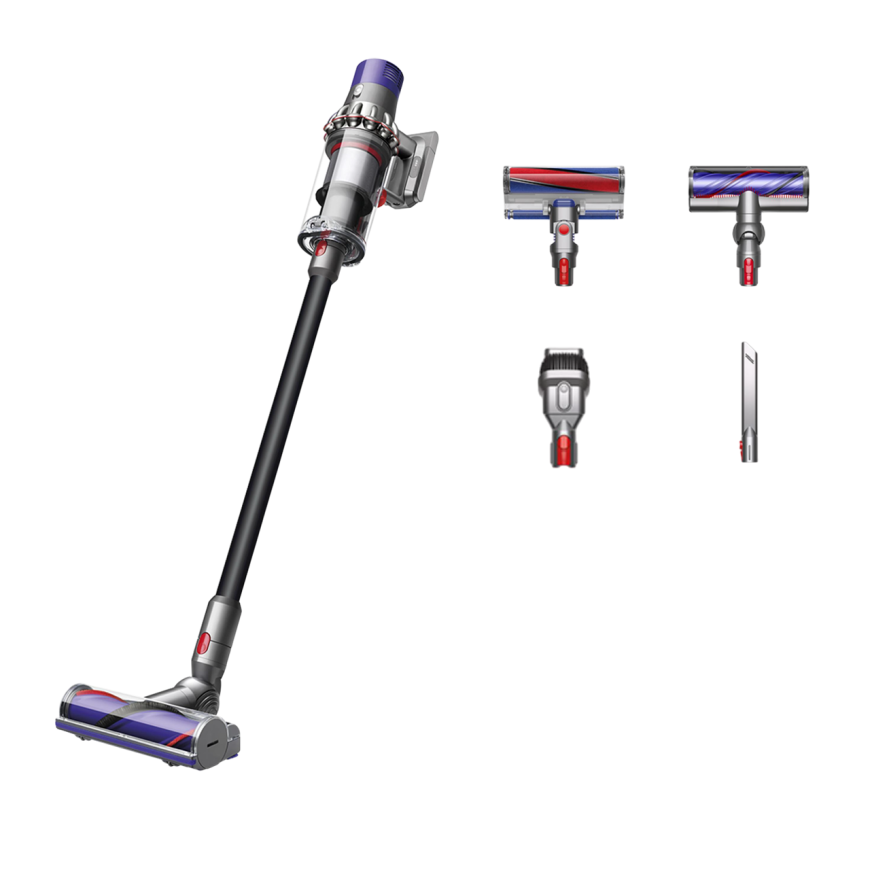 Беспроводной вертикальный пылесос Dyson Cyclone V10 Total Clean (SV27) (Чёрный/«Никель» | Black/Nickel) (2021)