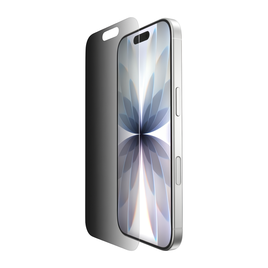 Глянцевое защитное стекло с фильтром конфиденциальности Belkin ScreenForce InvisiGlass Privacy Treated для iPhone 16 Pro и 17