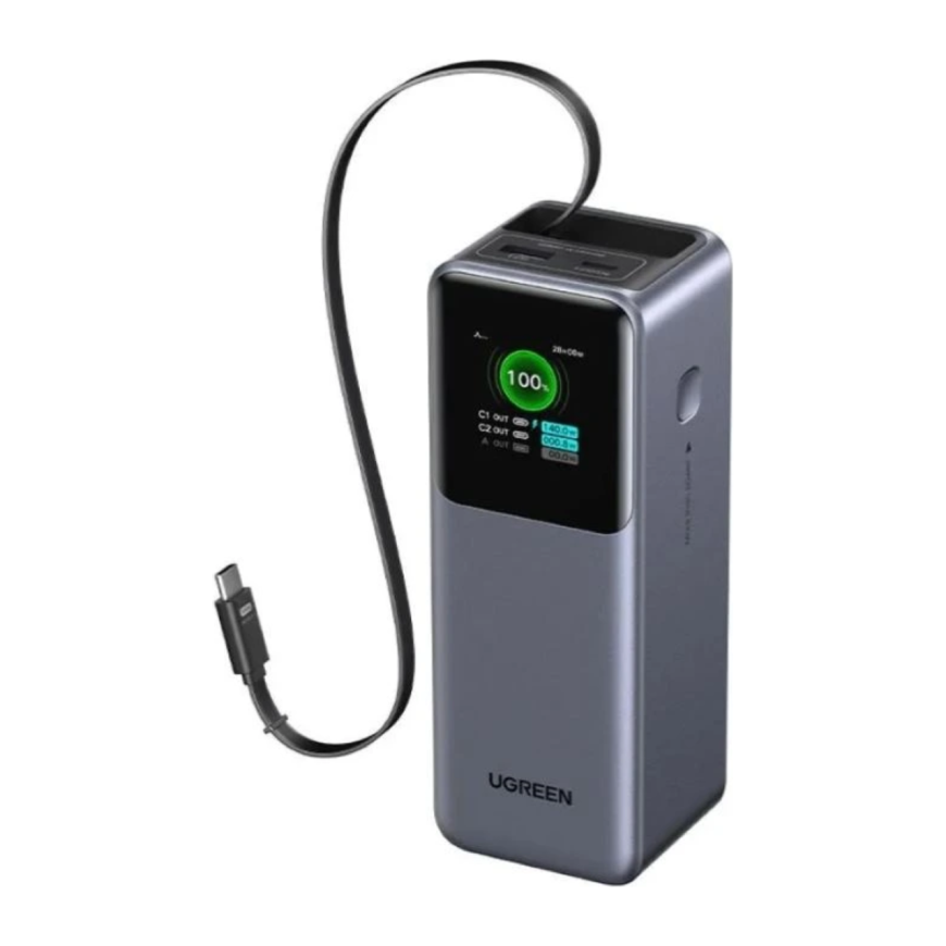 Внешний аккумулятор со встроенным кабелем Ugreen Nexode (20000 мА·ч) (PB726)