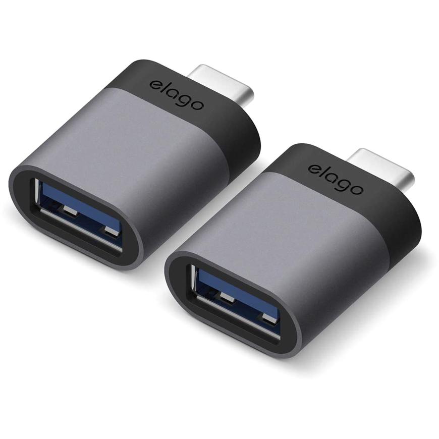 Переходник elago USB-C — USB-A (USB 3.2 Gen 1) (2 шт.)