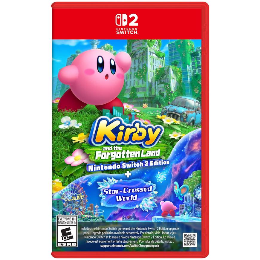 Игра Kirby and the Forgotten Land + Star-Crossed World для Nintendo Switch 2 (полностью на английском языке)